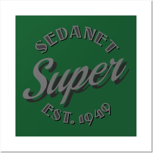 Super Sedanet - Est. 1949 back print Posters and Art